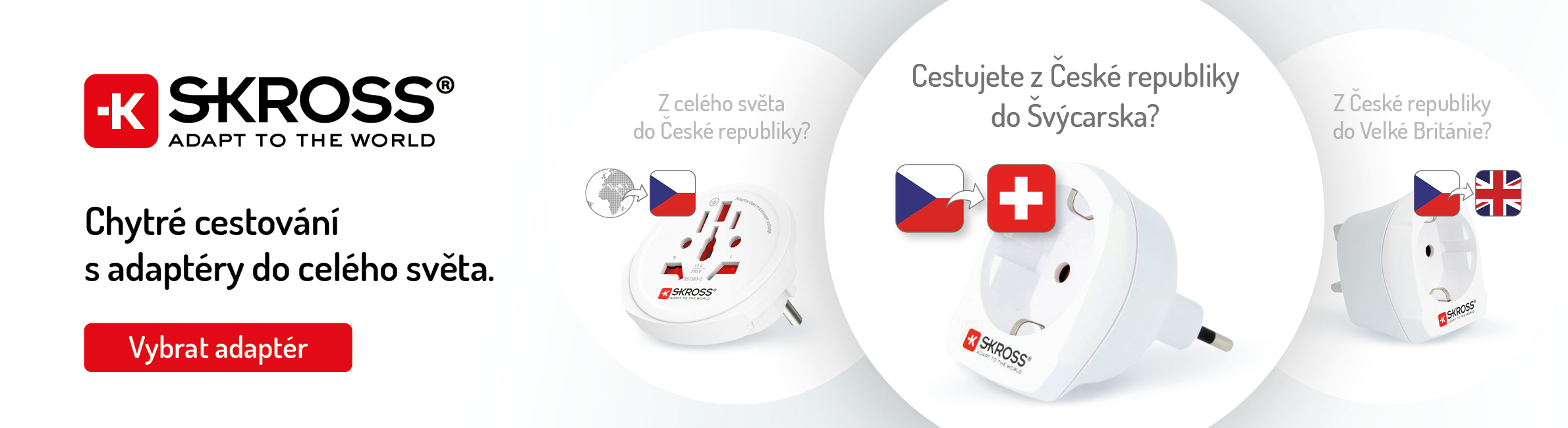 Chytré cestování s adaptéry do celého světa.