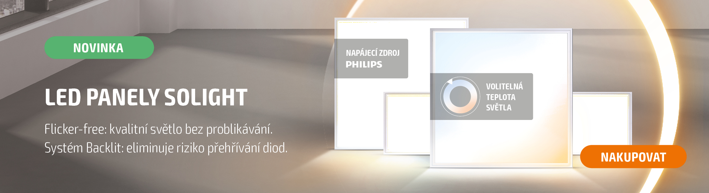 LED panely
