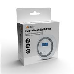 Solight detektor spalin CO + alarm, 85dB, 3x AA baterie
