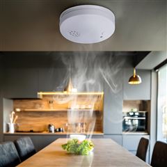 Solight detektor kouře + alarm, 85dB, bílý + 9V baterie