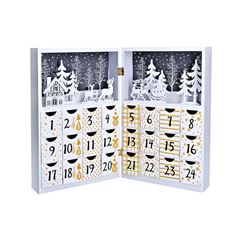 Solight LED adventní kalendář - kniha, 8x LED, 40x30cm, 2x AAA