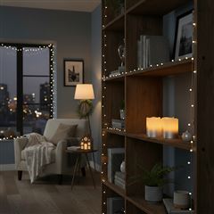 Solight sada LED svíček s časovačem, 4x svíčka, 6,5cm, stříbrná barva, 4xCR2032 součástí