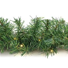 Solight LED vánoční girlanda s jehličím, 5m, 80x LED, časovač, 3xAA, IP44