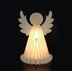 Solight anděl s LED osvětlením a časovačem, 37cm, 3xAA