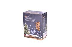 Solight LED venkovní rampouchy, 50LED, časovač, 8 funkcí, IP44, 3xAA baterie