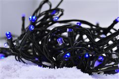 Solight LED vánoční řetěz, 3m, 20xLED, 3x AA, modré světlo, zelený kabel