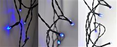 Solight LED vánoční řetěz, 3m, 20xLED, 3x AA, modré světlo, zelený kabel