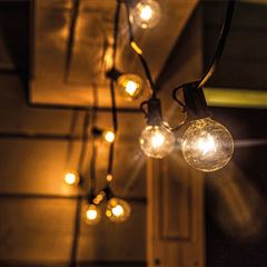 Solight LED venkovní řetěz s žárovkami, 10 žárovek, 5m+3m, 500lm, teplá bílá