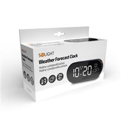Solight digitální hodiny s předpovědí počasí