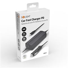 Solight nabíječka do auta USB-C, 65W, PD fast charger
