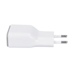 Solight USB nabíjecí adaptér, fast charge: 1x USB Qualcomm, 5V2A/9V1.5A/12V1A, AC 230V, bílošedý