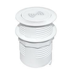 Solight bezdrátová 15W + USB A+C 20W PD výsuvná nabíječka, bílá