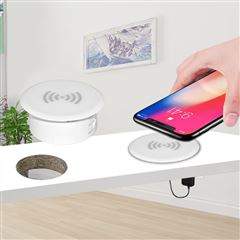 Solight bezdrátová 15W vestavná nabíječka, bílá