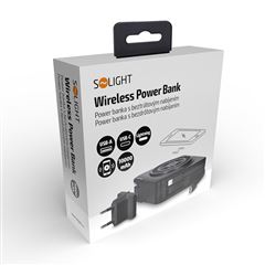 Solight power banka s bezdrátovým nabíjením 10.000mAh