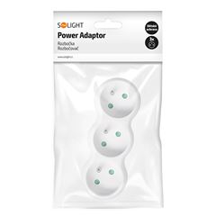 Solight rozbočka, 3 x 10A, bílá