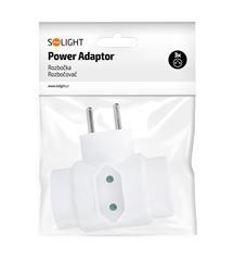 Solight rozbočka, 2,5A + 2x 10A, bílá