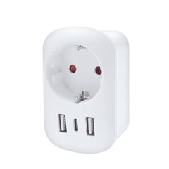 Solight cestovní adaptér s USB do Velké Británie, typ G