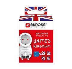 SKROSS cestovní adaptér do Velké Británie, typ G