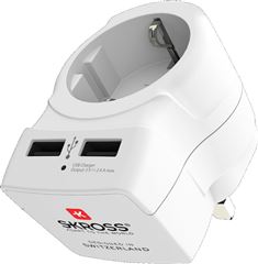 SKROSS cestovní adaptér s USB do Velké Británie, typ G