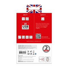 SKROSS cestovní adaptér s USB do Velké Británie, typ G