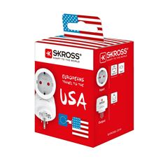 SKROSS cestovní adaptér do Spojených států, typ B