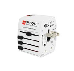 SKROSS cestovní adaptér MUV USB AC, univerzální, neuzemněný, USB A+C 15W