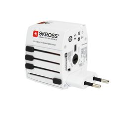 SKROSS cestovní adaptér MUV USB AC, univerzální, neuzemněný, USB A+C 15W