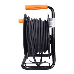 Solight prodlužovací přívod - na bubnu, 4 zásuvky, 25m kabel guma, 3x 1,5mm2, IP44