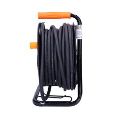 Solight prodlužovací přívod - na bubnu, 4 zásuvky, 25m kabel guma-neopren, 3x 2,5mm2, IP44