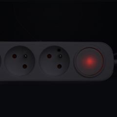 Solight prodlužovací přívod 3 zásuvky, USB A+C 20W PD, 5m, 3 x 1mm2, bílý, vypínač