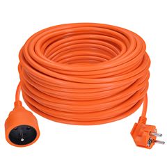 Solight prodlužovací přívod - spojka, 1 zásuvka, 40 m, 3 x 1,5mm2, oranžová