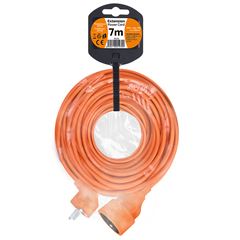 Solight prodlužovací přívod - spojka, 1 zásuvka, 7m, 3 x 1mm2, oranžová