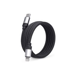 Solight magnetický USB-C/Lightning kabel, USB-C konektor - Lightning konektor, 1m