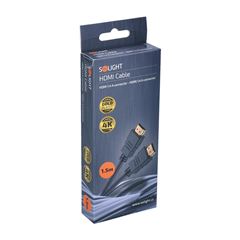 Solight HDMI kabel s Ethernetem, HDMI 1.4 A konektor - HDMI 1.4 A konektor, blistr, 1,5m