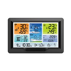 Solight profesionální meteostanice, přehledný a designový displej, tlak, teplota, vlhkost, srážky, hodnoty větru