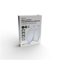 Solight LED mini panel CCT, podhledový, 6W, 450lm, 3000K, 4000K, 6000K, kulatý