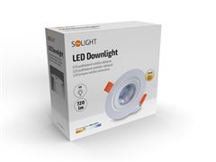 Solight LED podhledové světlo bodové, 5W, 400lm, 3000K, kulaté,  bílé
