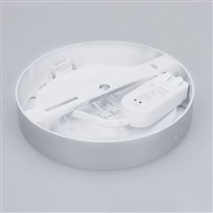 Solight LED mini panel koupelnový 2v1, 3CCT, podhledový/přisazený, 12W, 1020lm, IP54, stříbrná, kulatý