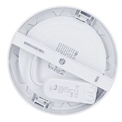 Solight LED mini panel koupelnový 2v1, 3CCT, podhledový/přisazený, 12W, 1020lm, IP54, stříbrná, kulatý