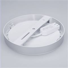 Solight LED mini panel koupelnový 2v1, 3CCT, podhledový/přisazený, 18W, 1530lm, IP54, stříbrná, kulatý