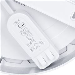 Solight LED mini panel koupelnový 2v1, 3CCT, podhledový/přisazený, 18W, 1530lm, IP54, stříbrná, kulatý