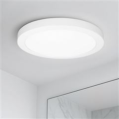 Solight LED mini panel koupelnový 2v1, 3CCT, podhledový/přisazený, 18W, 1530lm, IP54, bílá, kulatý