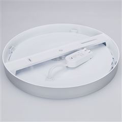 Solight LED mini panel koupelnový 2v1, 3CCT, podhledový/přisazený, 24W, 2040lm, IP54, stříbrná, kulatý