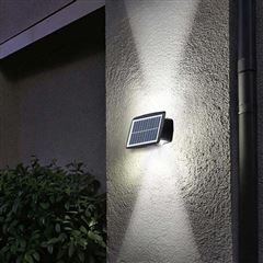 Solight LED solární nástěnné světlo, teplá a studená bílá, 15x10cm