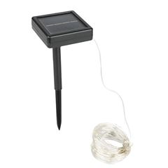 Solight LED solární řetěz, 200LED, 22m, teplá bílá