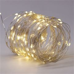 Solight LED solární řetěz, 200LED, 22m, teplá bílá