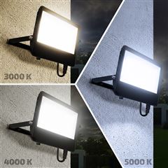 Solight LED reflektor TOP, 100W, max. 14000lm, 3CCT, volitený výkon 100/75/50%, IP65, rychlokonektor