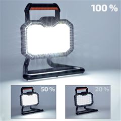 Solight LED reflektor 20W, přenosný, nabíjecí, 2000lm, oranžovo-černý