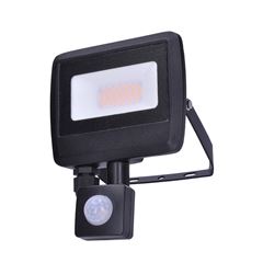 Solight LED reflektor Easy se sensorem, 20W, 1600lm, 4000K, IP44, černý