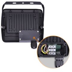 Solight LED reflektor Easy, 30W, 2400lm, 4000K, IP65, černý